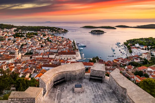 Sunset over the Pakleni Islands