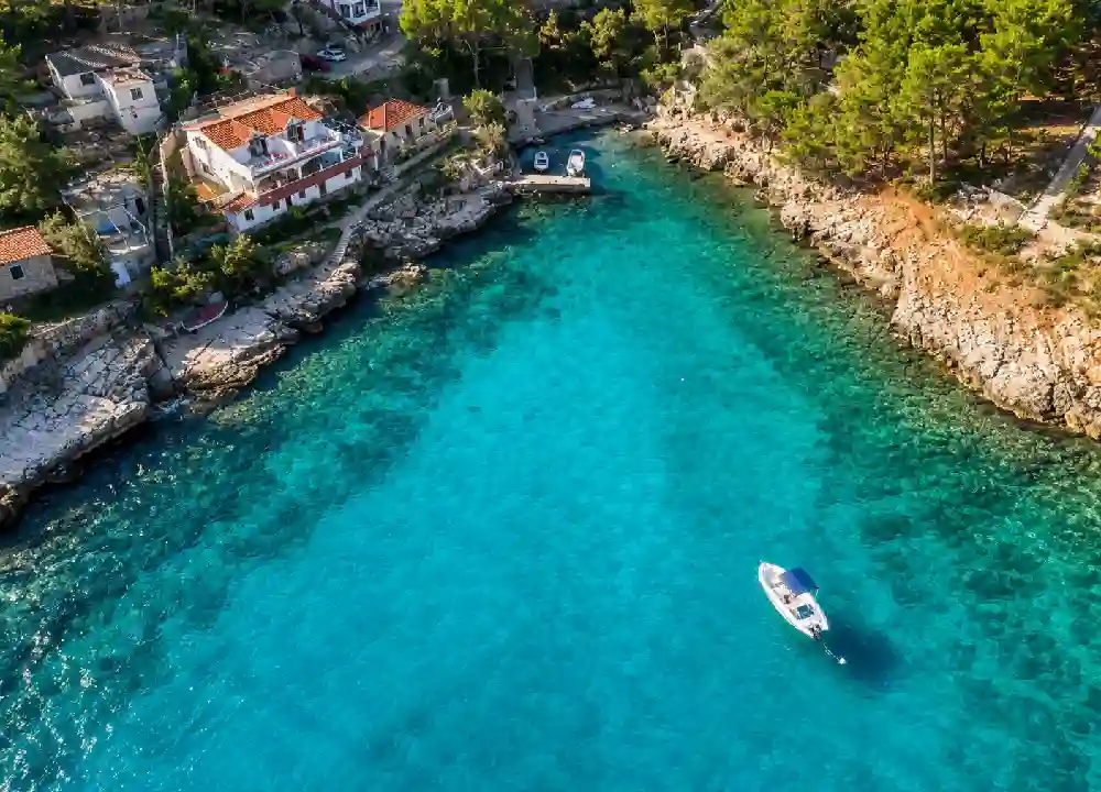 Basina bay near Vrboska on Hvar